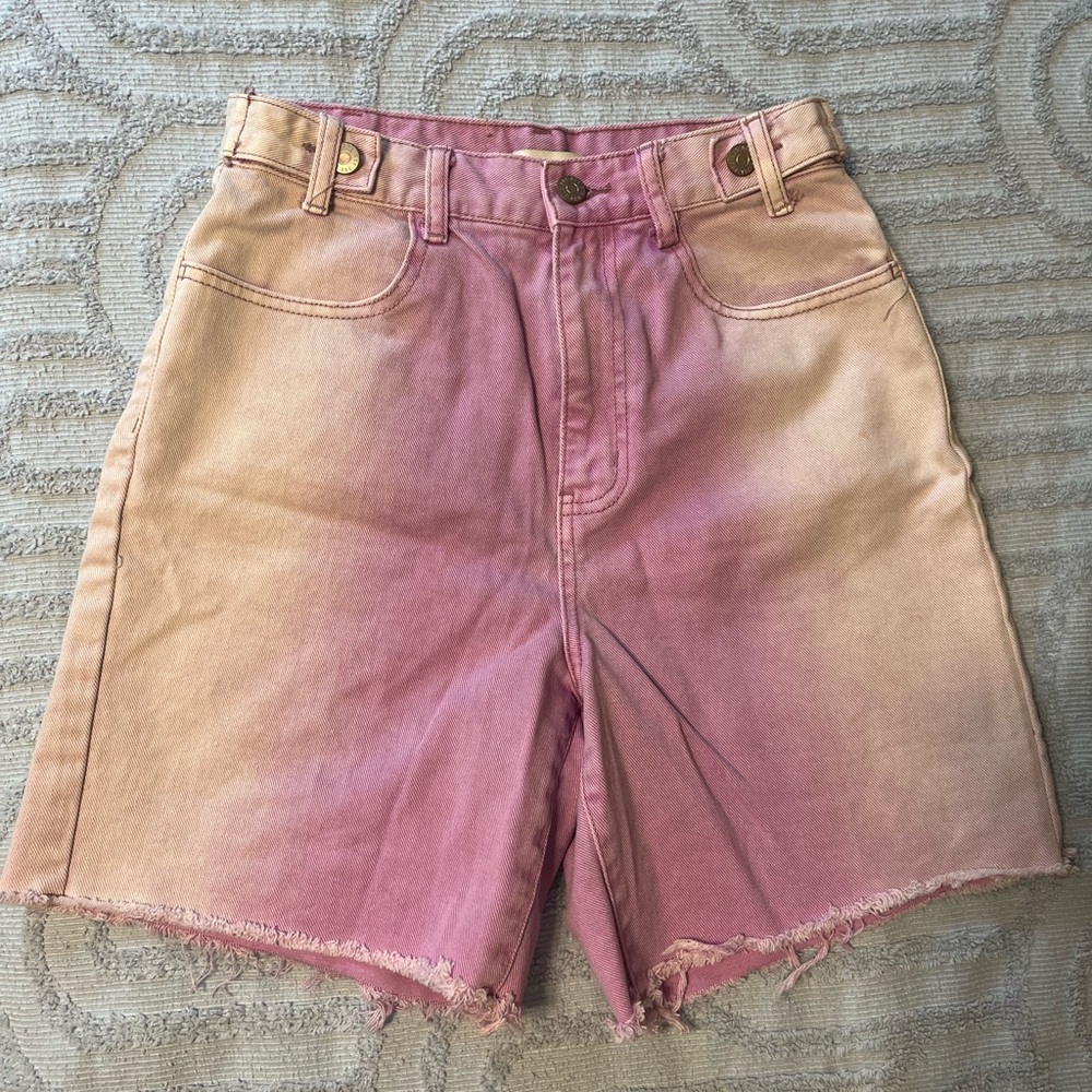 BDG Pink Ombre Carpenter Shorts Size 26